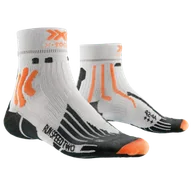 Skarpetki sportowe męskie - XSOCKS skarpety biegowe RUN SPEED TWO 4.0 MEN arctic white/trick orange - miniaturka - grafika 1