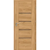 Drzwi wewnętrzne - Artens Drzwi wewnętrzne pokojowe Vinci Nero dąb burgund 90 prawe - miniaturka - grafika 1