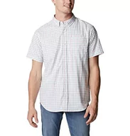 Koszule męskie - Columbia Męska koszula z krótkim rękawem Rapid Rivers II, biała kratka, XL - miniaturka - grafika 1
