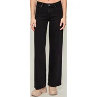 Spodnie damskie - GUESS Jeansy SEXY Palazzo z dodatkiem kaszmiru - miniaturka - grafika 1