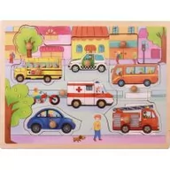 Puzzle - Brimarex TOP BRIGHT Puzz le drewniane Samochody GXP-710902 - miniaturka - grafika 1