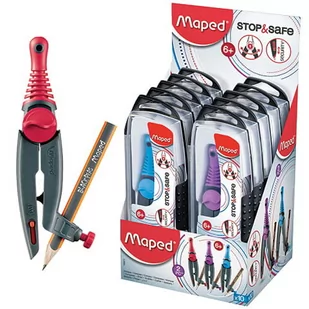 Maped CYRKIEL STOP SYSTEM + OŁÓWEK - Artykuły biurowe - miniaturka - grafika 2
