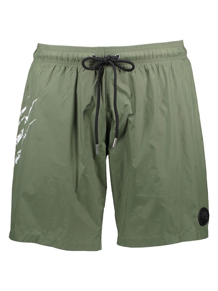 Plein Sport Szorty kąpielowe w kolorze khaki