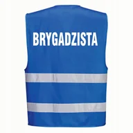 Odzież robocza - Kamizelka Iona PORTWEST [F474] Niebieski L-XL z nadrukiem BRYGADZISTA - miniaturka - grafika 1