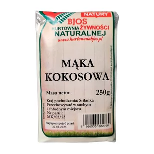 Mąka kokosowa 250 g - Bjos - Mąka - miniaturka - grafika 1