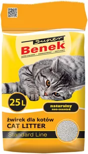 Żwirek Benek Super Naturalny - 25 l (ok. 20 kg) - Żwirek dla kotów - miniaturka - grafika 1