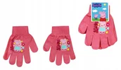 Rękawiczki - ŚWINKA PEPPA PEPA RĘKAWICZKI DLA DZIECKA DZIEWCZĘCE CIEPŁE NA JESIEŃ ZIMĘ - miniaturka - grafika 1