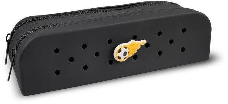 Piórnik MFP paper Piórnik silikonowy podwójny czarny + przypinka