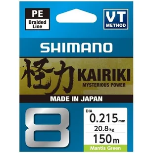 Plecionka SHIMANO Kairiki 8 0.215 mm / 150 m Zielony - Żyłki wędkarskie - miniaturka - grafika 1