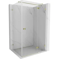 Kabiny prysznicowe - Mexen Lunar T kabina prysznicowa uchylna prawa 140 x 90 cm, transparent, złota - 834T-140-090-50-00-P - miniaturka - grafika 1