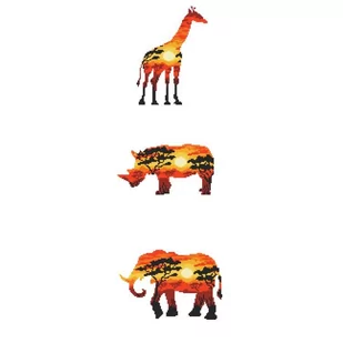 Haft krzyżykowy - Zestaw do haftu - Zwierzęta afrykańskie - Pasmanteria - miniaturka - grafika 1