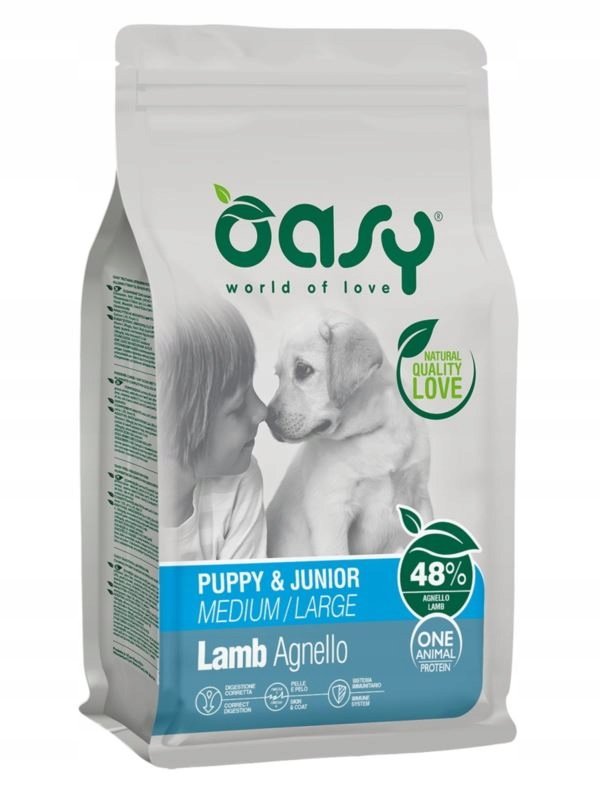 Oasy One Animal Protein  Puppy&Amp;Junior  Lamb 12 Kg