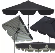 Parasole ogrodowe - Wytrzymały PARASOL OGRODOWY SKŁADANY Mocny ŁAMANY Stalowy pawilon PREMIUM - miniaturka - grafika 1