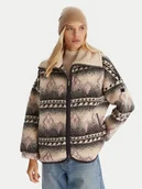 Bluzy damskie - Roxy Polar Feels Like Winter ERJJK03676 Beżowy Regular Fit - miniaturka - grafika 1