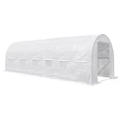 Szklarnie ogrodowe - Leziter Namiot foliowy 200x300x600 cm stelaż + folia biała - miniaturka - grafika 1
