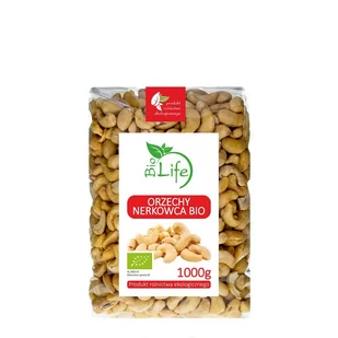 BioLife 101BioLife Orzechy Nerkowca 1kg - BLFORZNERK1KG - Orzechy i nasiona - miniaturka - grafika 1