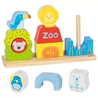 Lalki dla dziewczynek - Układanka na palikach Zoo Goki - miniaturka - grafika 1