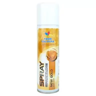 Dodatki do ciast w proszku - Barwnik spożywczy w sprayu ZŁOTY - NOWE ZŁOTO Food Colours, 250 ml - miniaturka - grafika 1