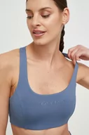 Bielizna sportowa damska - Calvin Klein Performance biustonosz sportowy kolor niebieski gładki - miniaturka - grafika 1