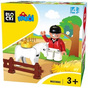 ICOM Klocki Blocki MUBI Figurka Jeździec - Figurki dla dzieci - miniaturka - grafika 1