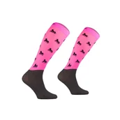 Skarpetki jeździeckie - Skarpety jeździeckie z mikrofibry L.neon pink SPJM Comodo - miniaturka - grafika 1