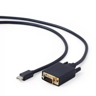 Gembird Kabel CC-mDPM-VGAM-6 (Mini DisplayPort M - D-Sub (VGA) M; 1,8m; kolor czarny) 2_207666 - Kable komputerowe i do monitorów - miniaturka - grafika 2