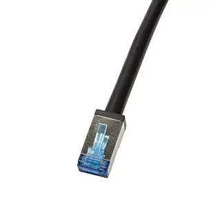 LogiLink Patchcord CQ7063S Cat.6A S/FTP PVC+PE 3m czarny - Patchcordy - miniaturka - grafika 1