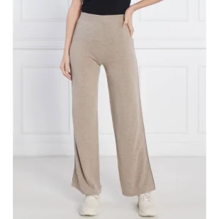 Beatrice B Wełniane spodnie dzianinowe | Relaxed fit | z dodatkiem kaszmiru - Spodnie damskie - miniaturka - grafika 1