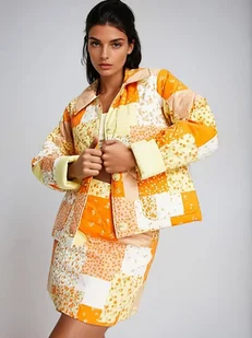 Monki Kurtka przejściowa w kolorze pomarańczowym - Kurtki damskie - miniaturka - grafika 1