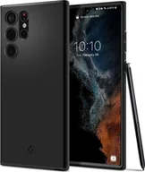 Etui i futerały do telefonów - Spigen Etui Braders Spigen Thin Fit do Galaxy S22 Ultra Black - miniaturka - grafika 1