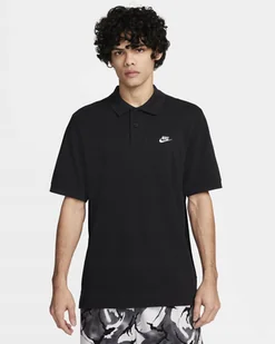 Nike Club Męska koszulka polo z krótkim rękawem FN3894-010 czarna L - Koszulki męskie - miniaturka - grafika 1