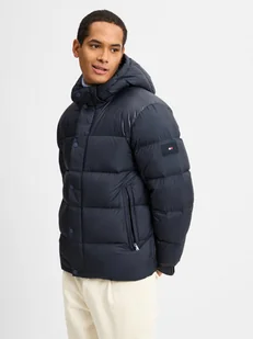 Tommy Hilfiger Pikowana kurtka męska Mężczyźni Sztuczne włókno niebieski jednolity, S - Kurtki męskie - miniaturka - grafika 1