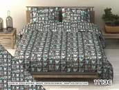 Pościel - Pościel z kory 160x200 1113E Serca Szaro-Niebieskie - miniaturka - grafika 1