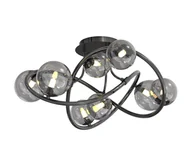 Lampy sufitowe - Wofi 9014-805 - LED Żyrandol natynkowy NANCY 8xG9/3,5W/230V czarny chrom - miniaturka - grafika 1