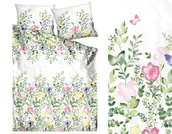 Pościel - Pościel bawełniana 160x200 Rizz kolorowe kwiaty - miniaturka - grafika 1