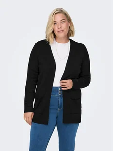 ONLY Carmakoma Kardigan 15219653 Czarny Regular Fit - Swetry damskie - miniaturka - grafika 1