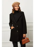 Kurtki damskie - L'armoire de Suzette Płaszcz przejściowy w kolorze czarnym - miniaturka - grafika 1