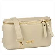 Torebki damskie - Mała listonoszka damska ze skóry naturalnej jasny beż VEZZE - miniaturka - grafika 1