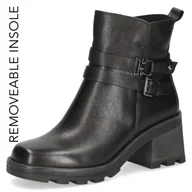 Botki damskie - Wygodne botki czarne Arista [25417-43-022] [Rozmiar: 39] - miniaturka - grafika 1