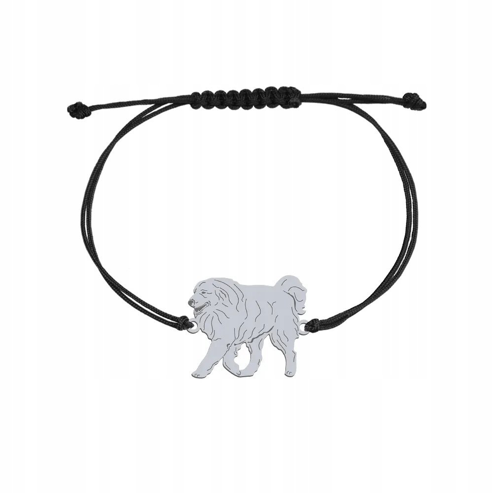 Bransoletka Srebrna z psem Pirenejski Pies Górski 925 Kobieta GRAWER GRATIS