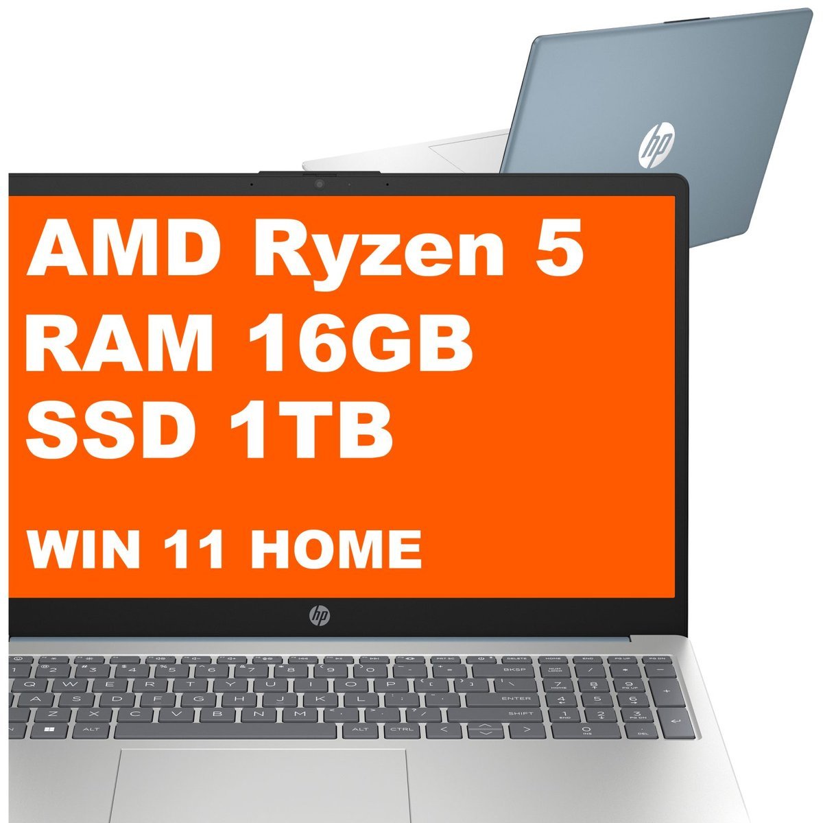 HP 15-fc0037ca / B8MU8UA / Ryzen 5 / 16GB / 1TB / AMD Radeon / FullHD / Win 11 / Niebieski
