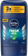 Dezodoranty i antyperspiranty dla kobiet - Nivea Men, Fresh Kick, Antyperspirant męski w sztyfcie - miniaturka - grafika 1