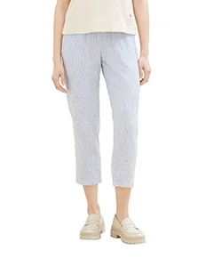 TOM TAILOR Denim Damskie spodnie 1036521, 31715-White Blue Vertical Stripe, M, 31715 - White Blue Vertical Stripe, M - Spodnie damskie - miniaturka - grafika 1