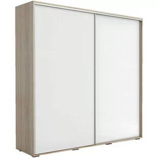 Szafa Przesuwna 150 A15 Skąpski Meble Biały, Grafit, 215 cm - Szafy - miniaturka - grafika 1