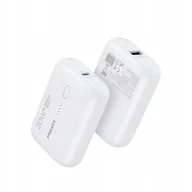 Powerbanki - Powerbank Mini Slim 10000 Mah 20W Usb C Pd Qc Biały Do Iphone Apple + Kabel - miniaturka - grafika 1