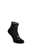 Skarpetki i podkolanówki sportowe - Skarpety biegowe Salomon Ultra Glide Ankle - black/phantom/ghost gray - miniaturka - grafika 1