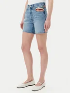 Spodenki damskie - Levi's® Szorty jeansowe 501® 85833-0078 Błękitny Regular Fit - miniaturka - grafika 1