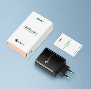 Ugreen ładowarka sieciowa Quick Charge 3.0 2x USB 30W 3A czarny (30914) - Ładowarki do telefonów - miniaturka - grafika 13