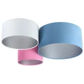 Oprawy, klosze i abażury - Trzykolorowy plafon ze srebrnym wnętrzem abażura W5-E73 - miniaturka - grafika 1