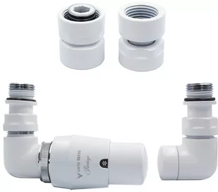 Varioterm Zawór termostatyczny trójosiowy Vision ze złączką PEX/CU /GZ1/2 /GW1/2 - biały instalacja 1/2 - złączka GW1/2 lewy VIGS0206CFK/L(GW1/2) - Zawory i kraniki - miniaturka - grafika 1